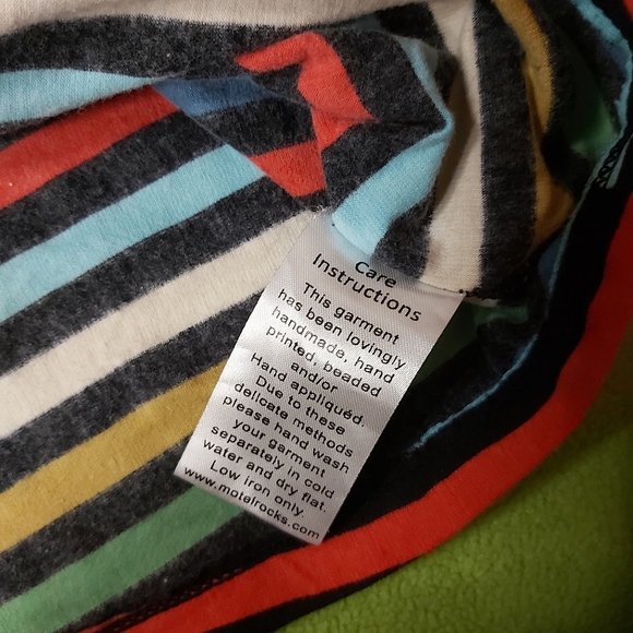 ☆NWOT☆ ~ Motel Long Sleeve Striped Crop Top in Large - Picture 6 of 7